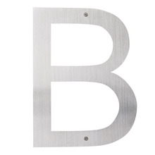 Husbokstav B Rostfritt stål 40 cm